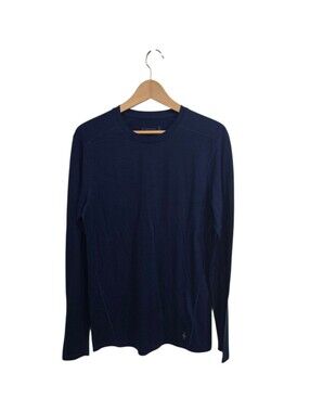 Smartwool Merino Wool Base Layer Long Sleeve Blue Shirt